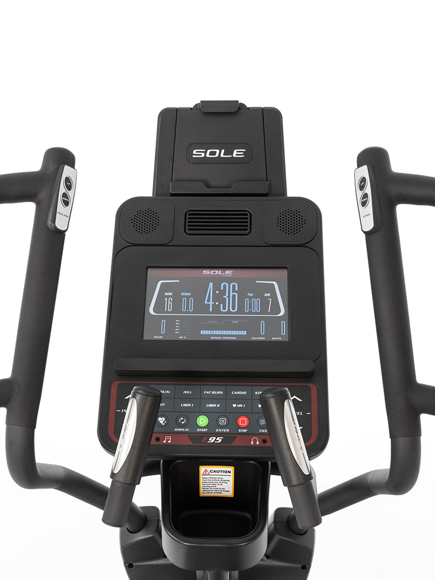 Sole Fitness E95 Elliptical Cross Trainer with 10.1"' Graphic Display