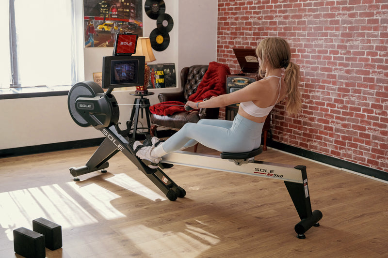 Sole Fitness SR550 Air Rower with 10.1" Touchscreen