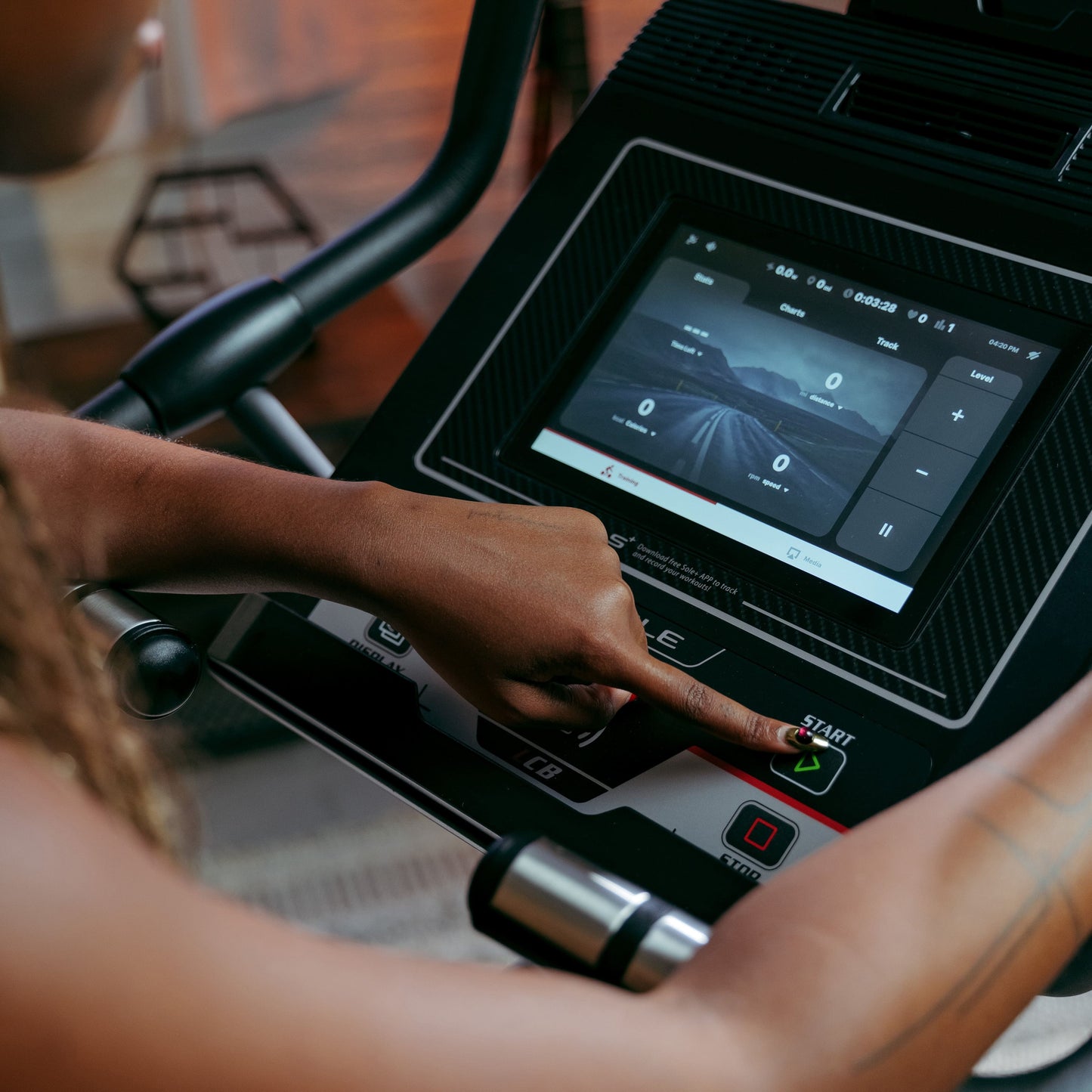Sole Fitness Light Commercial Upright Bike with 10.1" Touchscreen