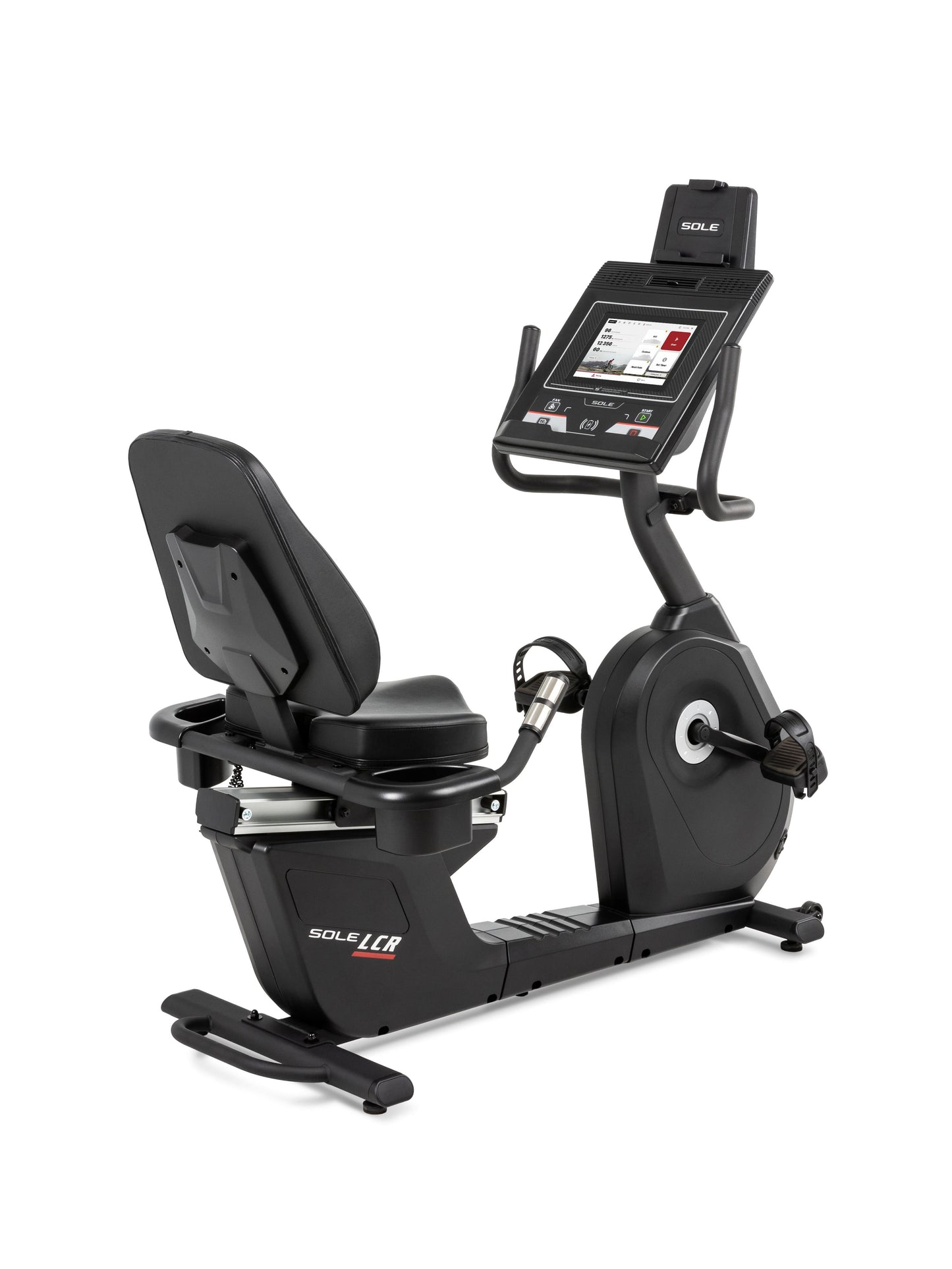 sole-fitness-lcr-exercise-bike-sole-Sole Fitness Light Commercial Recumbent Bike with 10.1" Touch Screen