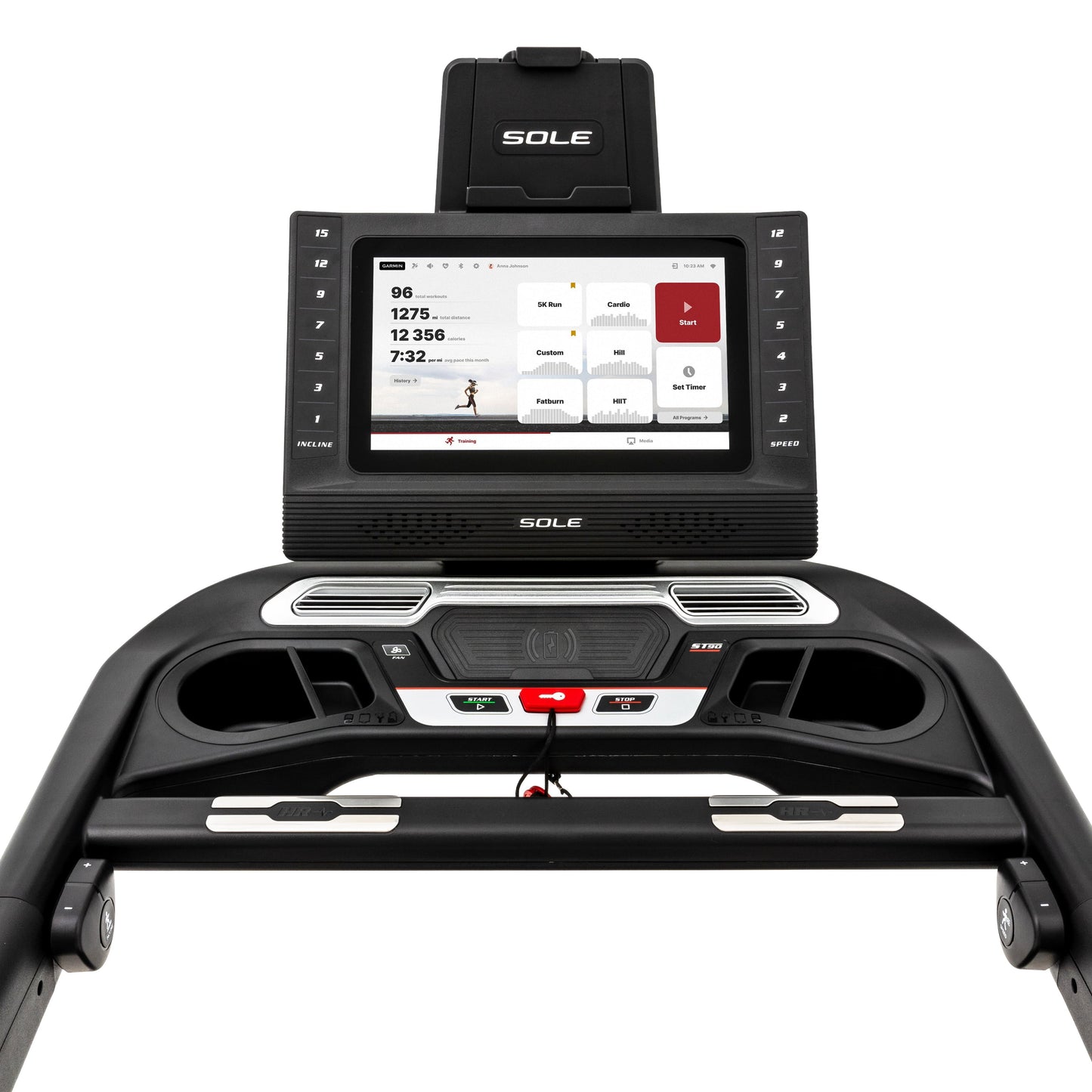 Sole Fitness ST90 Slat Belt Treadmill with 15.6" Interactive Screen