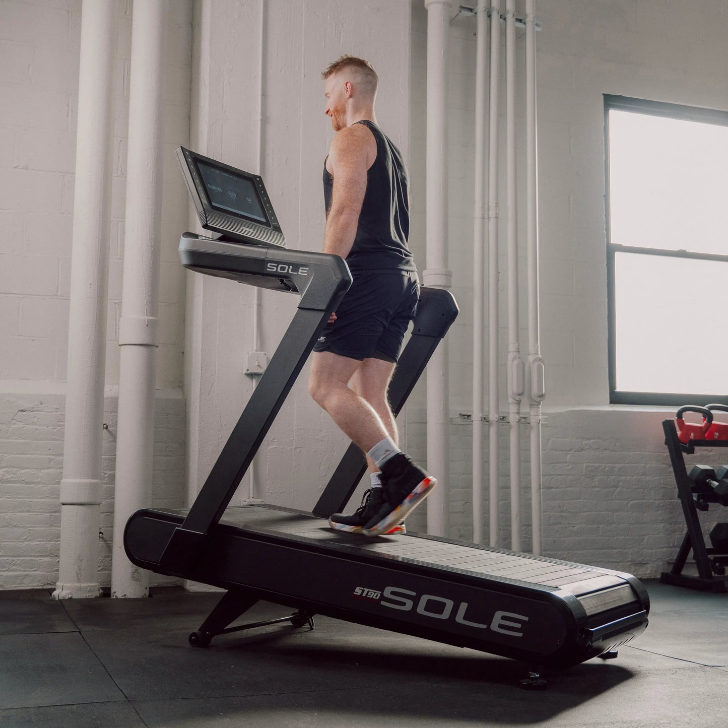 Sole Fitness ST90 Slat Belt Treadmill with 15.6" Interactive Screen