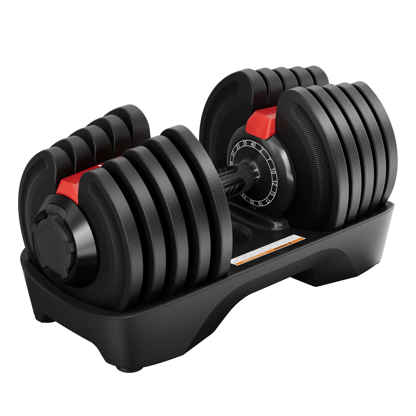 Axox Fitness Adjustable - Quick-Select Dumbbell with Storage Tray | Single Piece