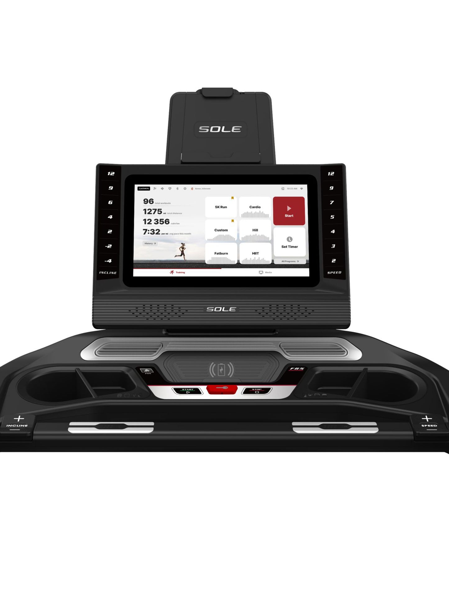 Sole Fitness F85 Treadmill Digital Heart Rate Monitor View | 2023 Model | Sole Fitness