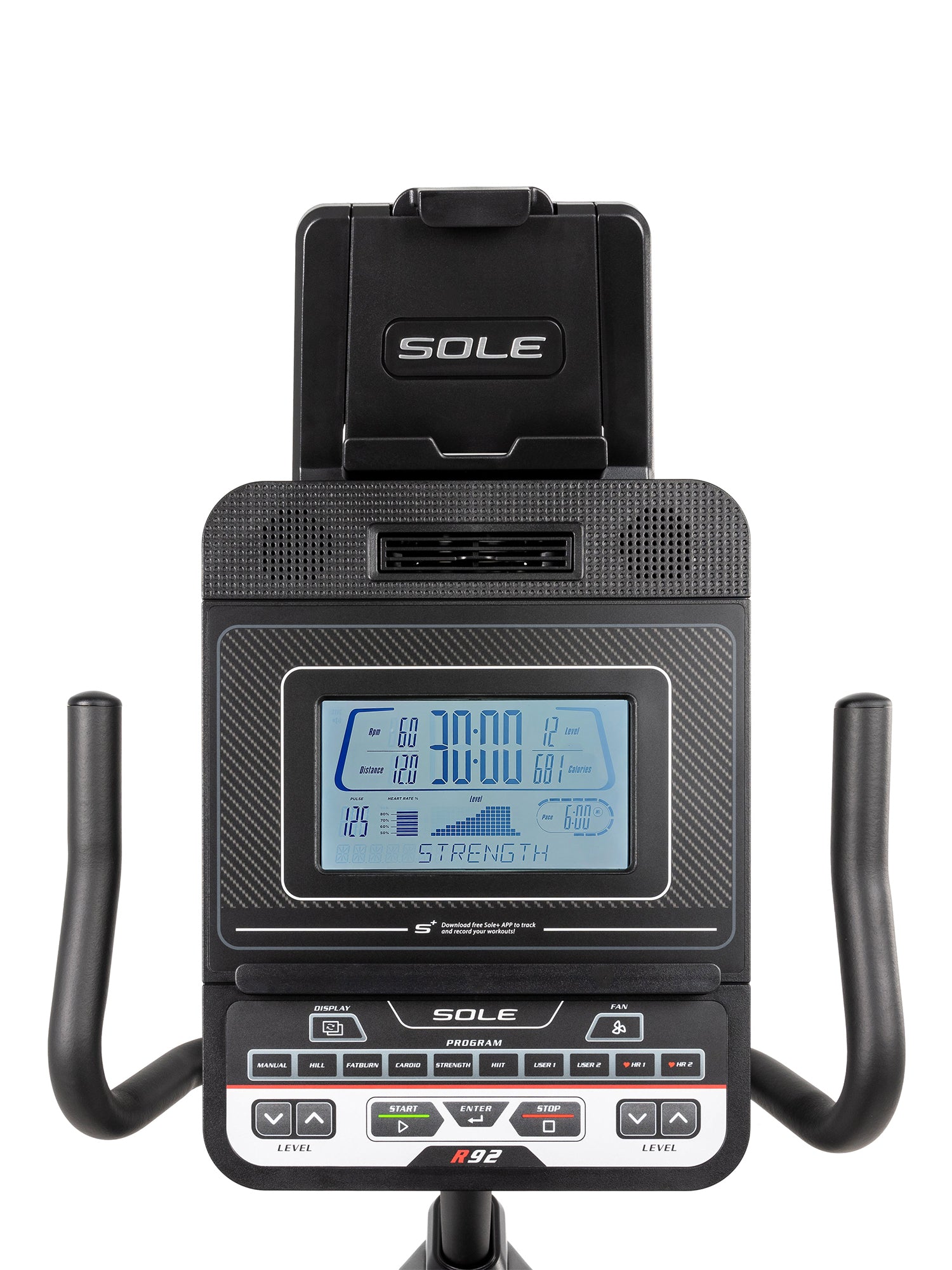 Sole Recumbent Bike R92 | Digital Heart Rate Monitor | Sole Fitness