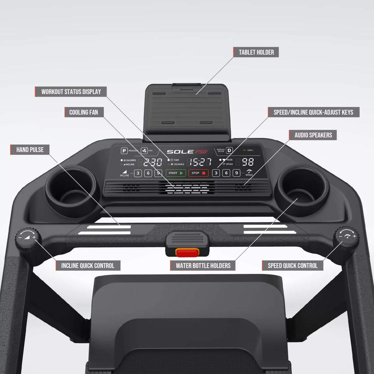 Sole Fitness F50 Folding Home Use Treadmill