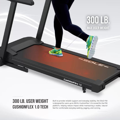 Sole Fitness F50 Folding Home Use Treadmill