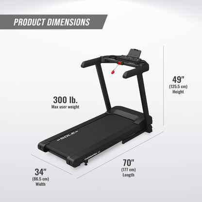 Sole Fitness F50 Folding Home Use Treadmill