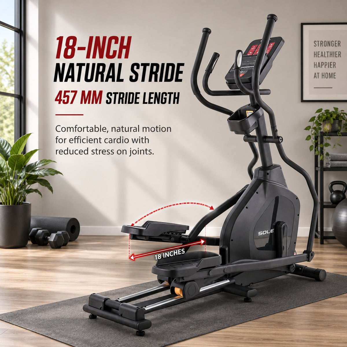 Sole Fitness F60 Treadmill + E20 Elliptical + B54 Upright Bike Bundle