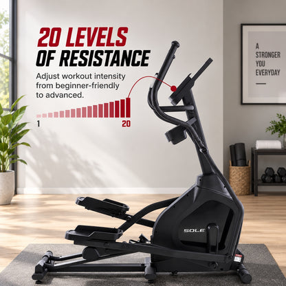 Sole Fitness F60 Treadmill + E20 Elliptical + B54 Upright Bike Bundle