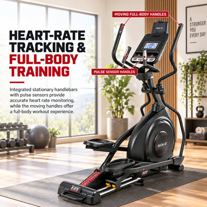 Sole Fitness F60 Treadmill + E25 Elliptical + R52 Recumbent Bike Bundle