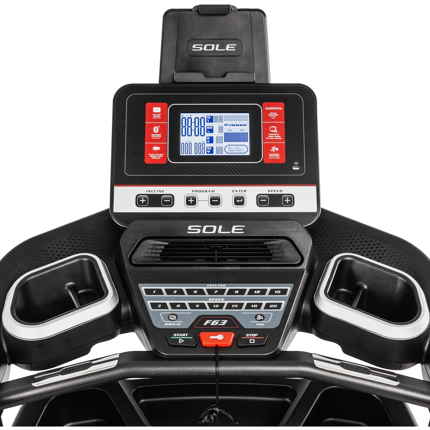 Sole Fitness F63 Smart Treadmill with Bluetooth & Whisper Deck