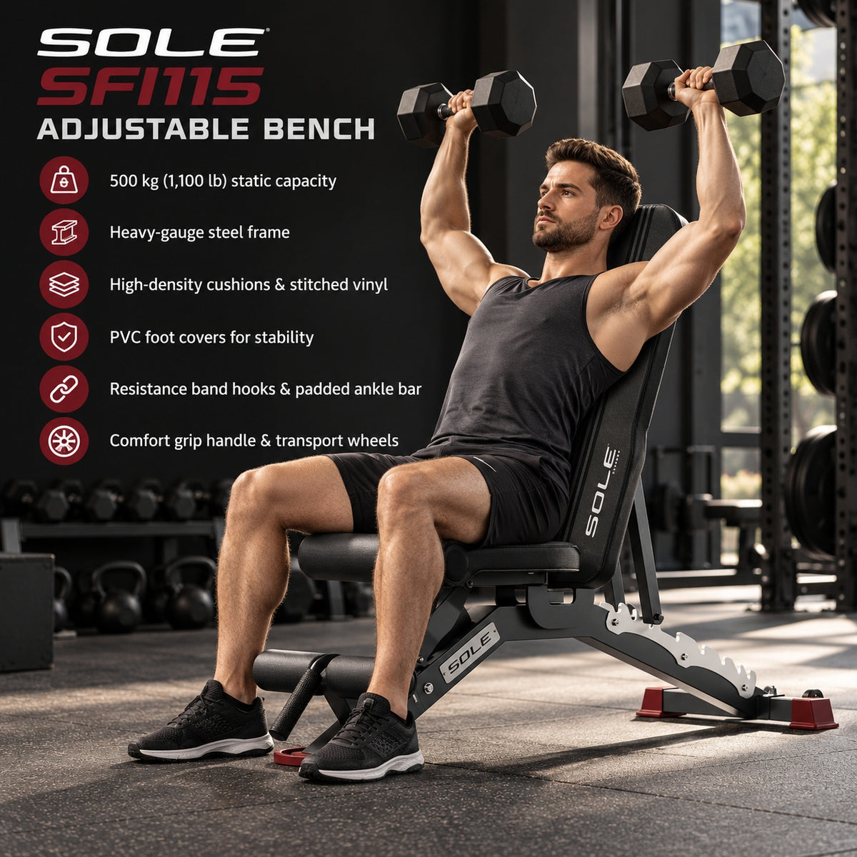 Sole Fitness SFI115 Adjustable Bench